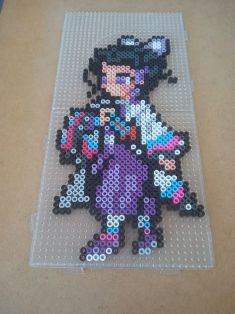 Mitsuri Kanroji Perler Beads, Demon Slayer Melty Beads, Optimus Prime Perler Beads, Shinobu Perler Beads, Dark Souls Perler Beads, Mitsuri Perler Beads, Anime Melty Beads, Perler Beads Cute Ideas, Anime Pearl Beads