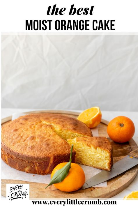 A moist and delicious easy orange cake made with orange blossom water. It's a fluffy, Lebanese style orange cake and it's delicious! #citrusdesserts #orangecake #orangedesserts #orange #cake #lebanese #middleeastern #foodbloggers Orange Blossom Cake Recipe, Oatmeal Meal Prep, Orange Blossom Cake, Delicious Orange Cake, Instant Pot Oatmeal, Orange Cake Easy, Pink Sauce Pasta, Rose Pasta, Blossom Cake