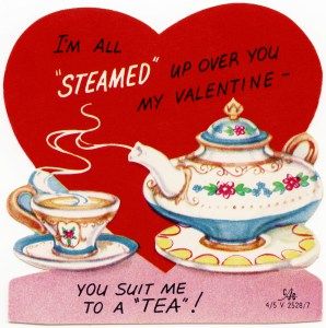 free vintage valentine graphic, retro tea valentine, you suit me to a tea, clipart valentine, public domain valentine Valentines Tea Party, Watercolor Tea, Classic Couple, Valentines Vintage, Valentine Tea, Valentine Vintage, Vintage Valentines Day, Victorian Valentines, Valentine Images