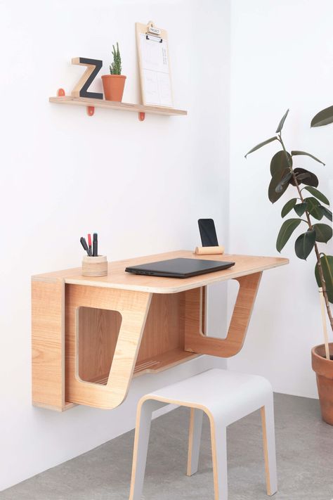 Plywood Desk Design, Ply Furniture, Desk Accesories, Plywood Desk, Plywood Design, Plywood Projects, Plywood Chair, Cnc Furniture, Wall Furniture