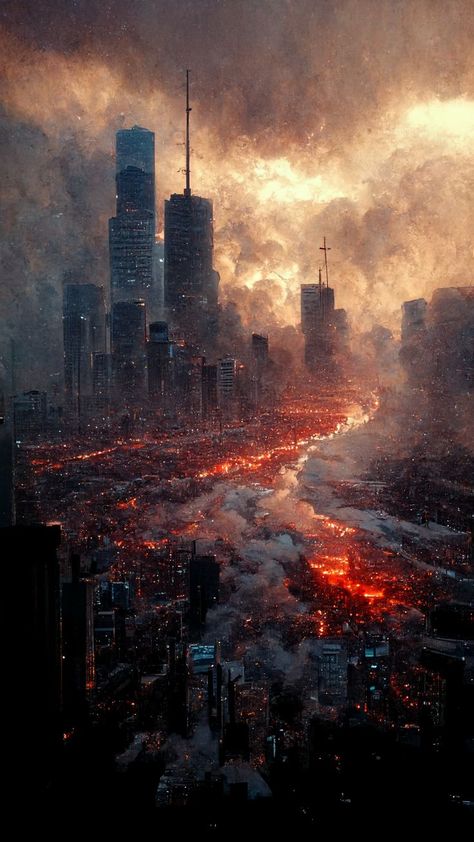 #art #chicago #end of the world End Of The World Aesthetic Dark, End World Art, Destroyed World Art, World Ending Art, Destruction Of The World, The End Of The World Art, The End Of The World Aesthetic, Aftermath Aesthetic, End Of The World Wallpaper