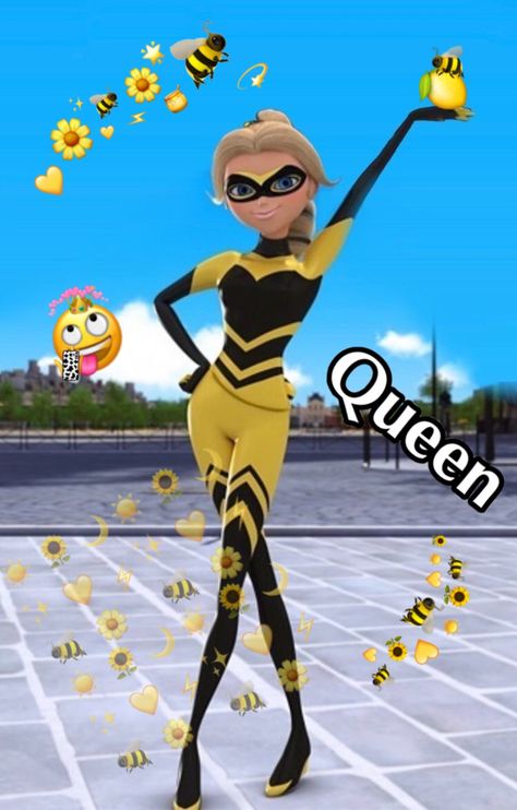 Miraculous Ladybug Queen Bee, Multi Mouse, Chloe Miraculous, Comics Ladybug, Ladybug E Catnoir, Queen Images, Bee Images, Chloe Bourgeois, Miraculous Wallpaper