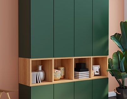 Check out new work on my @Behance profile: "Cupboard. Green." http://be.net/gallery/102381139/Cupboard-Green Dark Green Wardrobe, Green Cupboards, Cupboard Colors, Brown Laminate, Small Bedroom Interior, Kid Bed, Green Lounge, Home Id, Wardrobe Furniture