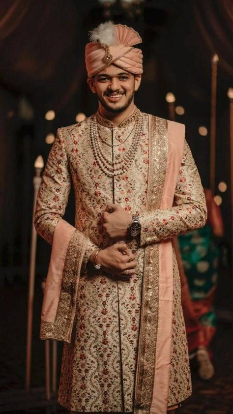 Indian Wedding Suits Men, Indian Groom Dress, Indian Wedding Clothes For Men, Sherwani For Men Wedding, Wedding Kurta For Men, Groom Dress Men, Wedding Outfits For Groom, Indian Wedding Poses, Indian Groom Wear