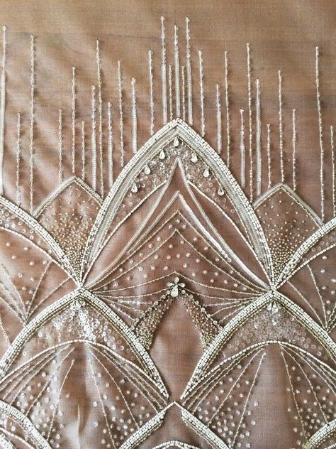 Haute couture sequin dress detail Aari Work Embroidery, Embroidery Designs Ideas, Couture Beading, Tambour Beading, Haute Couture Embroidery, Motif Art Deco, Tambour Embroidery, Crazy Quilting, Couture Embroidery