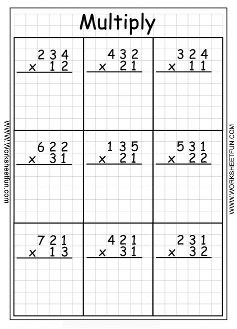 Multiplication - 3 Digit By 2 Digit - 22 Worksheets #mathforadults Long Multiplication Worksheets, Free Printable Multiplication Worksheets, Two Digit Multiplication, Double Digit Multiplication, Free Multiplication Worksheets, Multiplication And Division Worksheets, Printable Multiplication Worksheets, Math Multiplication Worksheets, 4th Grade Math Worksheets