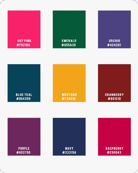 Jewel Tone Wedding Colours | Jewel Tones Color Palette | Itakeyou Ideas Jewel Tone Wedding Colors Summer, Jewel Tone Christmas Color Palette, Vibrant Jewel Tone Wedding, Royal Color Palette Jewel Tones, Jewel Tone Colour Palette, Jewel Wedding Theme, Eclectic Wedding Color Scheme, Jewel Toned Color Palette, Moody Jewel Tone Wedding Color Palettes