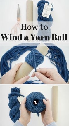 Hair Wind, Yarn Cakes, Winding Yarn, Empty Paper, Knitting Hacks, Yarn Balls, Knitting Help, Spinning Wool, Spinning Yarn