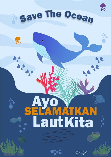 laut kita saat ini sedang darurat sampah dan darurat limbah, mari kita selamatkan laut kita, supaya laut juga menyelamatkan kita Save The Ocean Posters, Poster Sampah, Tugas Aesthetic, Environmental Posters, Save The Ocean, Earth Illustration, Book Page Art, Cream Aesthetic, Life Poster