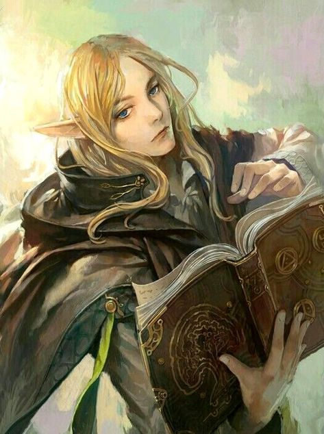 Elf Scholar Dnd Elves, Elves Fantasy, Female Elf, Elf Art, Dungeons And Dragons Characters, Wow Art, Fantasy Concept Art, Arte Fantasy, Fantasy Rpg