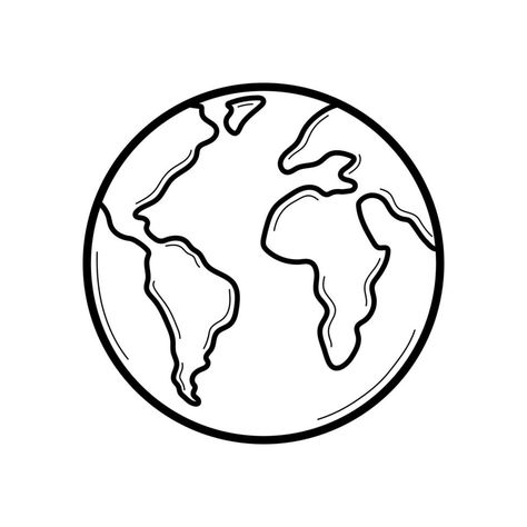 Planet Earth Drawing, Globe Outline, Earth Sketch, Planet Sketch, Earth Clipart, Globe Drawing, Earth Drawing, Globe Tattoos, Earth Tattoo