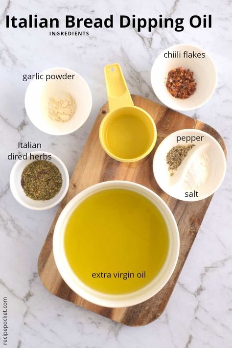 Italian Bread Dipping Oil | Recipe Pocket Garlic Oil For Bread, Italian Bread Dipping Oil, Oil Dip For Bread, Bread Dipping Sauce, Bread Dips Recipes, Dip For Bread, Bread Dipping Oil Recipe, Dipping Oil Recipe, Olive Oil Dip For Bread