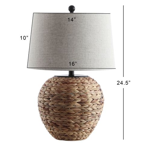 Dovecove Fortune Table Lamp & Reviews | Wayfair Basket Lamp, Leaf Basket, Lighting For Home, Modern Outdoor Lighting, Minimalist Tables, Rechargeable Lamp, Outdoor Table Lamps, Outdoor Sconces, Natural Fiber Rugs