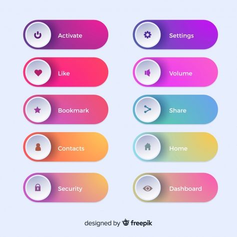 Application Ui Design, Web And App Design, Ui Buttons, Ux Kits, Ui Ux 디자인, Gradient Color Design, Ui Design Trends, Style Web, Mobile App Design Inspiration