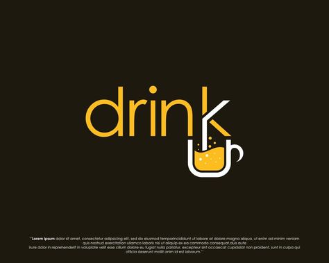 Drinks Branding Design, Soda Logo Design, Drink Brand Logo, Drink Logo Design Ideas, Drinks Logo Design, Fruit Juice Logo, Shake Logo, Foodies Logo, Drink Logo Design