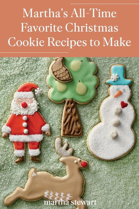 You'll want to make all of these festive Christmas cookies for your holiday party or Christmas meal as each one of these tasty cookies are Martha Stewart's favorites! #marthastewart #cookierecipes #classiccookies #holidaydesserts Sugar Cookies Martha Stewart, Snickerdoodle Cookies Martha Stewart, Martha Stewart Noel Nut Balls, Martha Stewart Spritz Cookies, Martha Stewart Christmas Recipes, Martha Stewart Cookie Recipes, Martha Stewart Royal Icing Recipe, Sugar Cookie Recipe Martha Stewart, Christmas Cookies Recipes Holiday Xmas