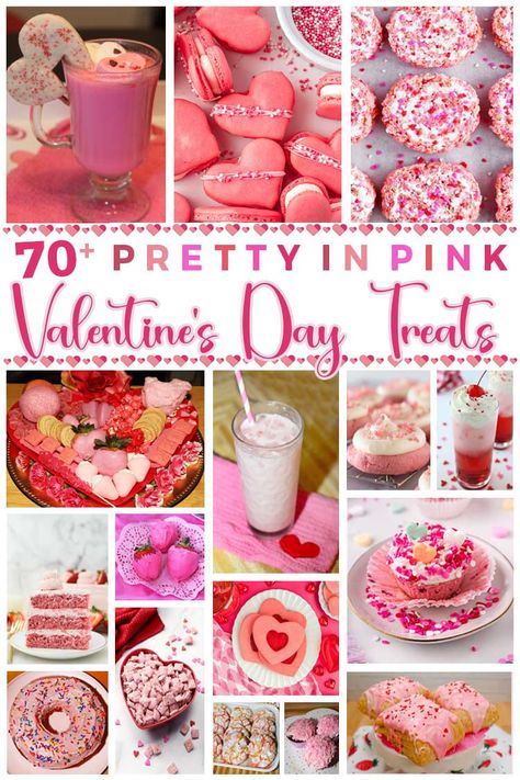 These pretty in pink tasty treats are sure to put a smile on your sweetheart's face this Valentine's Day! I've included over 70 romantically sweet dessert and drink recipes for celebrating and surprising the ones you love this Valentine's season.