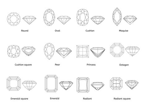 Princess Cut Vs Round Engagement Ring, Cushion Vs Radiant Diamond, Radiant Vs Cushion, Square Cut Engagement Ring, Different Diamond Cuts, Diamond Color Scale, Princess Cut Diamond Ring, Diamond Facts, Princess Cut Engagement Ring