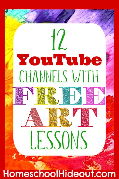 Let your budding artist grow with art lessons on YouTube! #art #acrylic #painting #homeschoolers #homeschooling #artforhomeschoolers #freeartlessons Blow Art, Classe D'art, Art Lessons For Kids, Art Curriculum, Homeschool Art, Virtual Art, Art Lessons Elementary, School Art Projects, Middle School Art