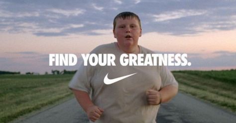 Ad Campaign deconstruction: Find Your Greatness (Nike) – The Pundit Nike Office, Nike Add, Nike Campaign, Old Nikes, Nike Motivation, Nike Ad, Marshall Mcluhan, Sports Article, Secret Mission