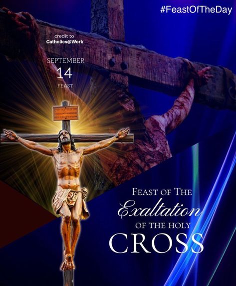 September 14 | Feast of the Exaltation of the Holy Cross (Triumph of the Holy Cross) The Feast of the Exaltation of the Holy Cross & Jesus’ triumph upon it celebrates 2 historical events: 1) the discovery of the True Cross by St. Helena,the mother of Roman Emperor Constantine. St. Helena traveled to Jerusalem in 320 in search of the holy places associated with Christ's life. She found the Temple of Aphrodite, which was said to have been built over the Savior's tomb. She has it demolished & ../2 Feast Of The Cross, Feast Of The Exaltation Of The Cross, Temple Of Aphrodite, Exaltation Of The Holy Cross, Birthday Wishes With Photo, Emperor Constantine, First Sunday Of Advent, Best Love Pics, Happy Feast