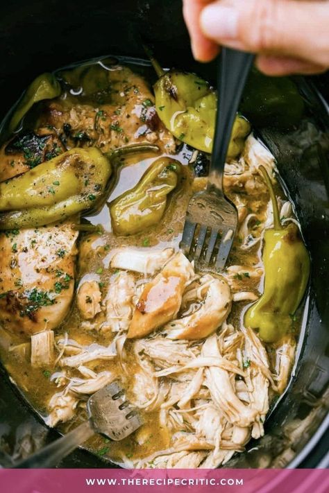 Crockpot Mississippi Chicken, Mississippi Chicken, Pepperoncini Peppers, Potato Side Dishes, Ranch Seasoning, Crockpot Recipes Slow Cooker, Incredible Recipes, Crock Pot Cooking, Chicken Dishes Recipes