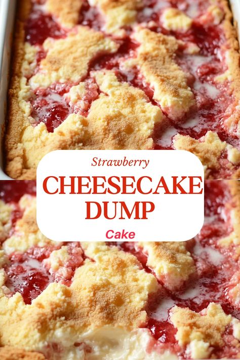 Strawberry Cheesecake Dump Cake. Strawberry Cheesecake Dump Cake is the… | by Bingey Y | Oct, 2024 | Medium Baked Strawberry Dessert, Strawberry Jello Cheesecake Recipe, Dump Cake Desserts, Easy Dump Dessert Recipes, Simple Dump Cake Recipes, Easy Dessert Recipes With Fruit, Dump Cake Cobbler Recipes, Strawberry Banana Dump Cake, Strawberry Cool Whip Cake