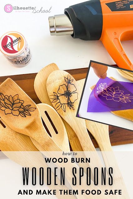 Wooden Spoon Diy, Cameo 4 Projects, Scorch Marker, Spoons Diy, Old Wood Projects, Wood Burn Spoons, Beginner Wood Burning, Wood Burning Tips, Wood Burning Patterns Stencil