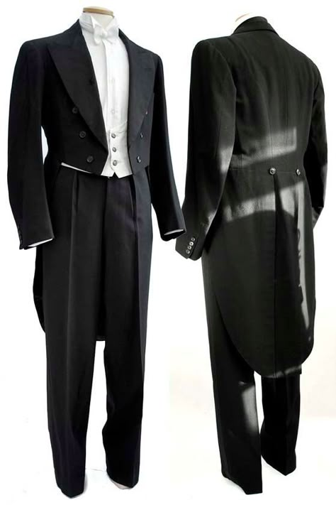 Tailcoat Mens, Edwardian Gentleman, Suit Double Breasted, Formal Attire For Men, Groom Suits, Trousers Men, White Tuxedo, Wedding Black, Men Suit