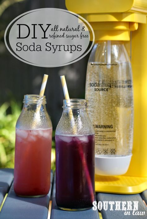 Homemade Soda Syrup, Soda Stream Recipes, Natural Soda, Healthy Soda, Soda Syrup, Homemade Soda, Italian Soda, Soda Recipe, Homemade Syrup