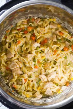 Egg Noodle Pasta, Instant Pot Chicken Pot Pie, Chicken Pot Pie Pasta, Pot Pie Pasta, Creamy Chicken Pot Pie, Pillsbury Pie Crust, Noodle Casserole Recipes, Instant Pot Pasta, Chicken Dinner Recipe