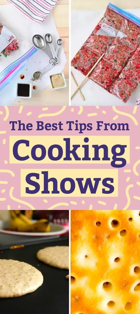 16 Of The Best Cooking Tricks Straight From TV Shows How To Make Hamburgers, Recipe Hacks, Cooking Tricks, Cooking Shows, Food Information, Tv Chefs, Cooking Tips And Tricks, Kitchen Lighting Ideas, Cooking For Beginners