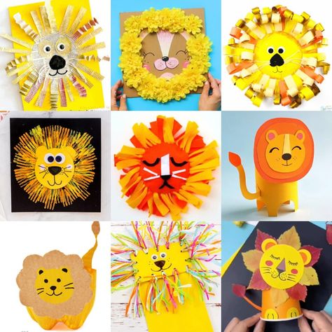 Get ready for some wild crafting adventures! From masks to puppets, there is something for everyone on this list of 25+ lion crafts for kids. Preschool Lion Craft, Lion King Crafts For Kids, Lion Masks For Kids, Circus Lion Art, Lion Art For Kids, Lion Crafts For Kids, Lions For Kids, Origami Lion, Paper Plate Masks