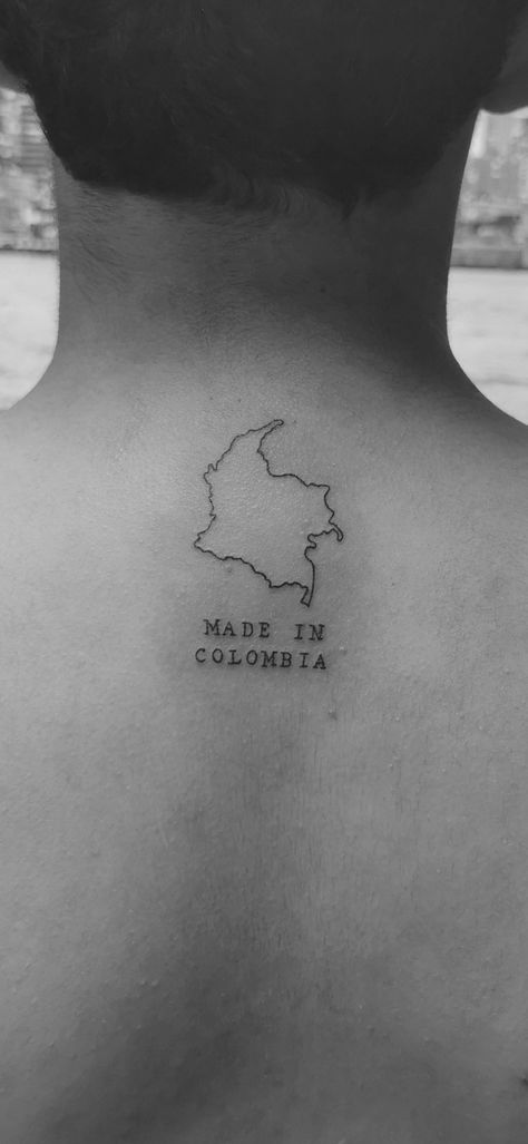 Colombia Map Tattoo, Colombia Tattoo Ideas Men, Mexico Tattoo Men, Colombia Tattoo Ideas For Women, Colombian Tattoo Ideas For Women, Colombia Inspired Tattoo, Colombian Tattoo Ideas, Colombia Tattoo Ideas, Spain Tattoos Ideas