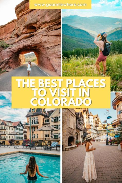 Best Places to Visit in Colorado Colorado Places To Visit, Colorado Towns, Colorado Travel Guide, Road Trip To Colorado, Colorado Summer, Visit Colorado, Midwest Travel, Colorado Adventures, Colorado Vacation