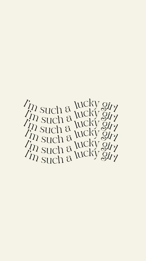 Lucky girl syndrome, manifestation iPhone wallpaper, Law of Attraction, positive thinking mindset, minimalist, white and black aesthetic, I'm such a lucky girl Mindset Phone Wallpaper, 2023 Manifest Aesthetic, Law Attraction Wallpaper, Im That Girl Wallpaper, Im So Lucky Wallpaper, Cool Girl Iphone Wallpaper, Lucky Me Wallpaper, I’m So Lucky Wallpaper, I'm A Lucky Girl