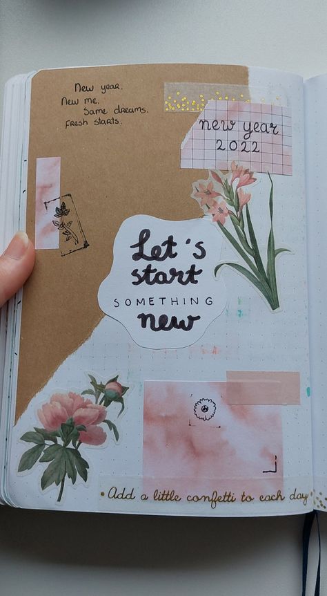 2022 bullet journal ideas Daily Journal Front Page Ideas, Motivational Journal Ideas Inspiration, Art Journal Starting Page Ideas, How To Start Art Journal, New Diary Ideas, Beautiful Index Page Ideas, Journal Page Cover Ideas, Journal Front Cover Ideas Decorating, Dairy Cover Decoration Ideas