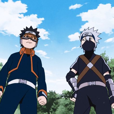 #KakashiHatake #Kakashi #Hatake #ObitoUchiha #Obito #Uchiha #Naruto #anime Obito Kakashi Wallpaper, Obito And Kakashi Matching Icons, Tobi And Kakashi, Kid Obito Pfp, Naruto And Obito, Kakashi Hatake And Obito Uchiha, Obito Kid, Obito And Kakashi, Obito Naruto