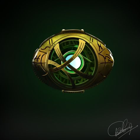 Eye of agamotto... Doctor Strange Eye Of Agamotto, Eye Of Agamotto Wallpapers, Eye Of Agamotto Drawing, Time Stone Marvel, Dr Strange Eye Of Agamotto, Marvel Dr Strange, Marvel Infinity Stones, Dr Strange Marvel, Eye Of Agamotto