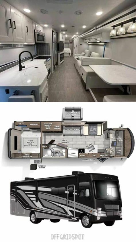 8 Best RV Campers with Outdoor Kitchens Van Living Aesthetic, 5 Survive, Boat Mobile, Small Rv Campers, Small Camper Interior, Luxury Caravans, A Frame Camper, Luxury Rv Living, Motorhome Interior