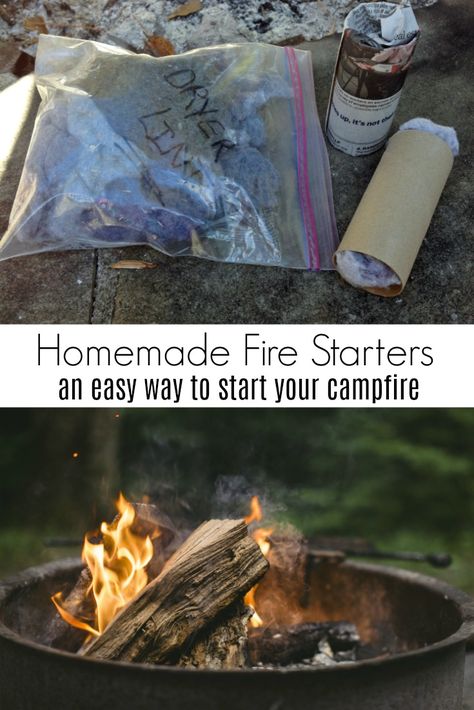 Are you a fan of camping or bonfires?  Looking for easy camping hacks? Turn a cardboard toilet paper tube into an easy way to start your next fire. Make DIY toilet paper roll fire starters in just a few minutes. Toilet Paper Fire Starter, Lint Toilet Paper Roll Fire Starter, Homemade Fire Starters Dryer Lint, Toilet Paper Roll Fire Starter, Lint Fire Starter How To Make, Dryer Lint Fire Starter, Camp Fire Starters, Diy Fire Starter, Diy Fire Starters