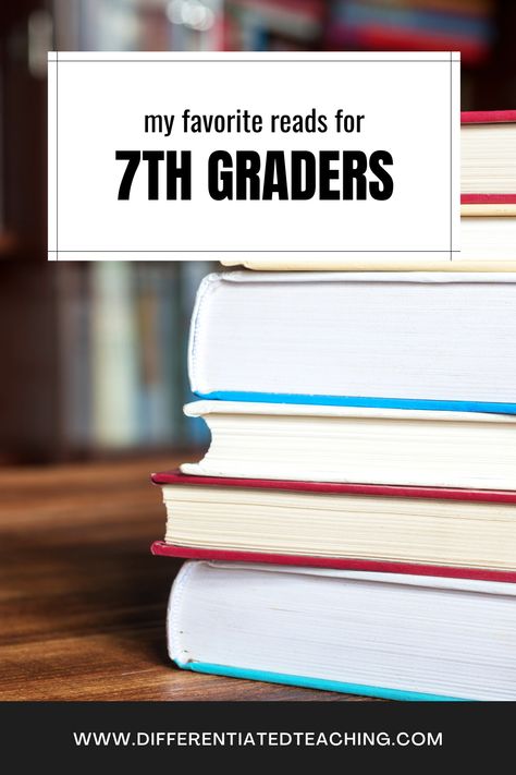 Looking for some great novels for your 7th graders? Look no further! Check out this booklist featuring my favorite novels that are perfect for independent reading, novel studies, or book clubs. From adventure to mystery, there's something for every middle schooler. Plus, each book comes with a short summary and reading level information. Happy reading! #booksfor7thgraders #novelstudy #independentreading #homeschool #booklist #middlegradesreading Best Books For 7th Graders, Middle School Books To Read, 7th Grade Reading List, Touching Spirit Bear, 7th Grade Reading, Reading Novel, Seasons Lessons, Independent Reading, Middle Schoolers