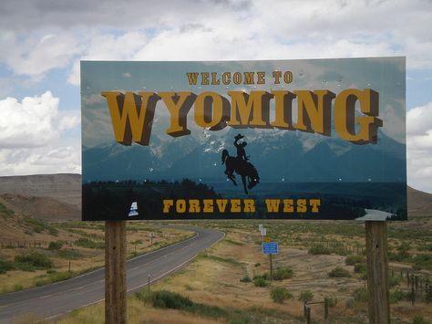 *WELCOME TO WYOMING ~ by sagebrushgis, via Flickr Knockin On Heaven's Door, Wyoming Cowboys, Wyoming State, Brokeback Mountain, Cowboy Like Me, Western Aesthetic, Vintage Americana, U.s. States, Out West