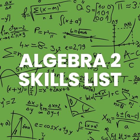 Algebra 2 Classroom, Algebra Help High Schools, Algebra 2 Cheat Sheet, College Algebra Notes, Algebra Tips, Algebra 2 Notes, Math Class Decor, Algebra 2 Activities, Algebra Notes