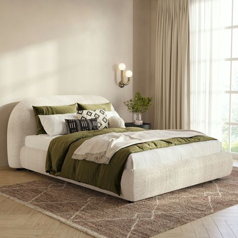 Beds Comfiest Bed, Bedroom Inspirations For Small Rooms, Poly And Bark, Loft Interior, Small Space Bedroom, Bedroom Renovation, Upholstered Bed Frame, Bed Linens, Small Room Bedroom