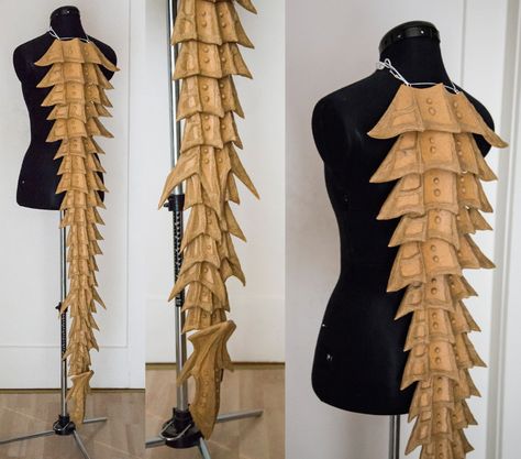 dragon tail & back Skyrim Costume, Costumes Faciles, Dragon Cosplay, Dragon Tail, Diy Cosplay, Dragon Costume, Cosplay Armor, Cosplay Tutorial, Cosplay Diy