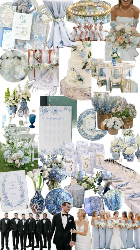 blue willow, french toile, blue and white theme wedding Blue Willow Wedding, White Theme Wedding, Toile Wedding, Periwinkle Wedding, French Blue Wedding, Pale Blue Wedding, Nova Scotia Wedding, Blue White Weddings, Birthday Picnic