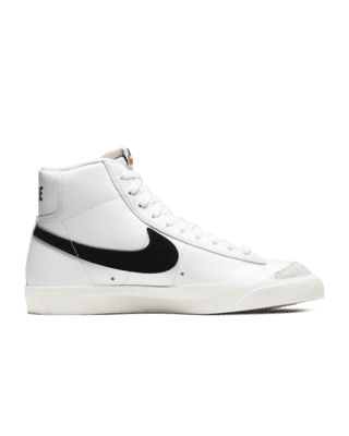 Styled for the ‘70s. Loved in the ‘80s. Classic in the ‘90s. Ready for the future. The Nike Blazer Mid ’77 delivers a timeless design that’s easy to wear. Its unbelievably crisp leather upper breaks in beautifully and pairs with bold retro branding and luscious suede accents for a premium feel. Exposed foam on the tongue and a special midsole finish make it look like you’ve just pulled them from the history books. Go ahead, perfect your outfit. Shown: White/Sail/Peach/Black Style: CZ1055-100 White Blazers Nike, Nike 77 Blazer, Nike Women Blazer, Christmas Shuffle, Mid 77 Blazer, Nike Blazers Women, Nike Mid 77, Victoria Aesthetic, Nike 77