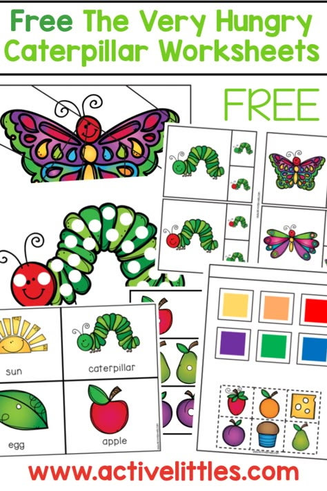 Feed The Very Hungry Caterpillar, Preschool Caterpillar Crafts, Caterpillars Preschool, Hungry Caterpillar Preschool, Hungry Caterpillar Arts And Crafts, Hungry Caterpillar Preschool Activities, A Very Hungry Caterpillar, The Very Hungry Caterpillar Activities For Preschoolers, Caterpillar Preschool Activities