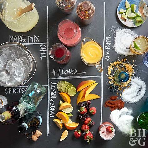 . Margarita Bar Ideas Drink Stations, Margarita Board, Margarita Party, Creamy Chicken Casserole, Raspberry Mojito, Margarita Bar, Magic Birthday, Frozen Margaritas, Tacos And Tequila